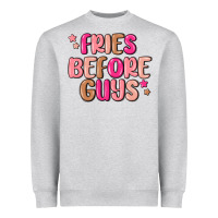 Heather Grey fries before guys Heavyweight Sweatshirt - MaliasSmallBusiness