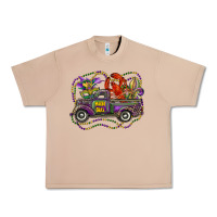 Burro mardi gras truck with mask fleur de lis and crawfish Urban Heavy Tee - RanaPortraitStore
