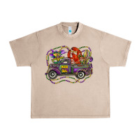 French Oak mardi gras truck with mask fleur de lis and crawfish Urban Heavy Tee - RanaPortraitStore