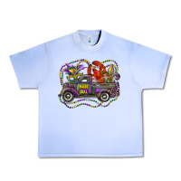 Grape Ice mardi gras truck with mask fleur de lis and crawfish Urban Heavy Tee - RanaPortraitStore
