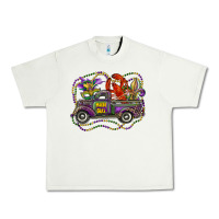 Pistachio mardi gras truck with mask fleur de lis and crawfish Urban Heavy Tee - RanaPortraitStore