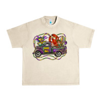 Sandshell mardi gras truck with mask fleur de lis and crawfish Urban Heavy Tee - RanaPortraitStore