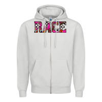 Dove Grey race Zipper Hoodie - JahusDesignShop