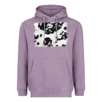 Lavender black and white cowhide backround Heavyweight Hoodie - NancyCooperArtShop