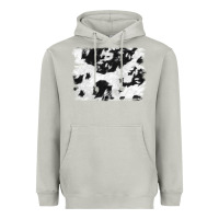 Moon Dust black and white cowhide backround Heavyweight Hoodie - NancyCooperArtShop