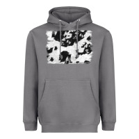 Storm black and white cowhide backround Heavyweight Hoodie - NancyCooperArtShop
