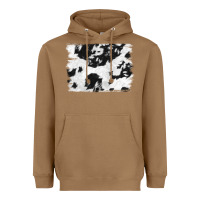 Toasted Coconut black and white cowhide backround Heavyweight Hoodie - NancyCooperArtShop