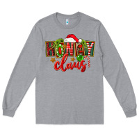 Heather Grey christmas honey claus Long Sleeve Tee - FaDigitalArtStudio