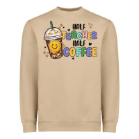 Mushroom half teacher half coffee Heavyweight Sweatshirt - MaliasSmallBusiness