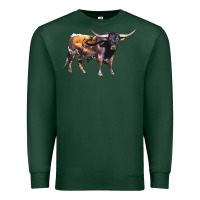 Sports Green Texas Longhorn Bull Premium Sweatshirt - LillyAllenDesigns