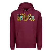 Burgundy senior 2023 sunflower Premium Hoodie - NancyCooperArtShop