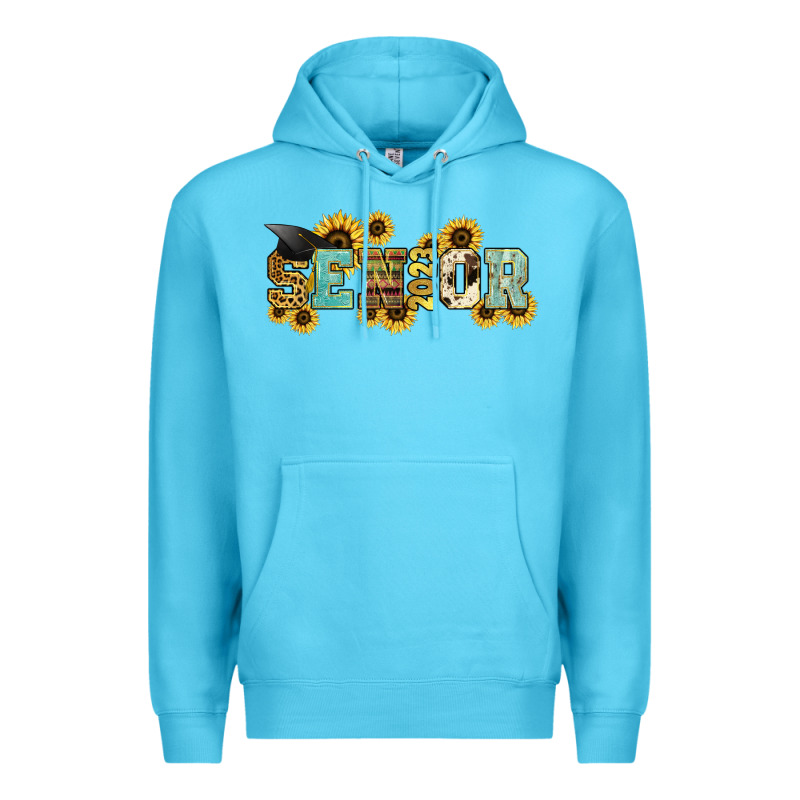 Senior 2023 Sunflower Premium Hoodie by NancyCooperArtShop | Teevron