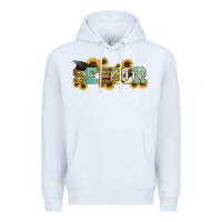 White senior 2023 sunflower Premium Hoodie - NancyCooperArtShop