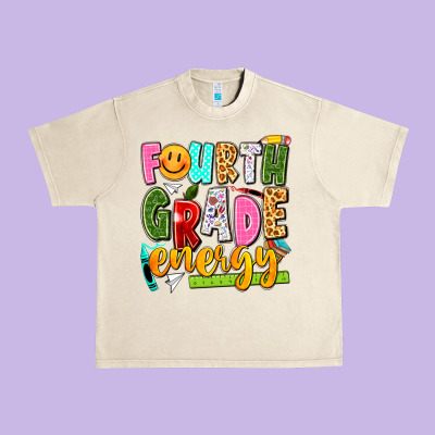 Fourth Grade Energy Urban Heavy Tee Designed By Texasbilliewilder