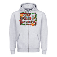 Heather Grey crazy grateful and thankful Zipper Hoodie - AdoDesignShop