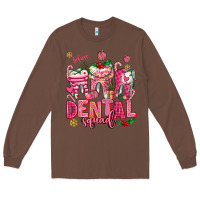 Chestnut pink christmas teeth dental squad Long Sleeve Tee - AdoDesignShop