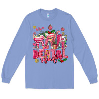 Colony Blue pink christmas teeth dental squad Long Sleeve Tee - AdoDesignShop