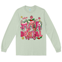 Matcha pink christmas teeth dental squad Long Sleeve Tee - AdoDesignShop