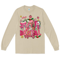 Mushroom pink christmas teeth dental squad Long Sleeve Tee - AdoDesignShop