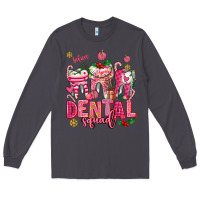Smoke pink christmas teeth dental squad Long Sleeve Tee - AdoDesignShop