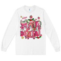White pink christmas teeth dental squad Long Sleeve Tee - AdoDesignShop