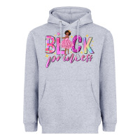 Heather Grey black princess black girl Heavyweight Hoodie - NancyCooperArtShop