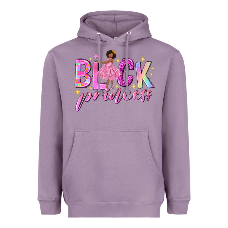 Black Princess Black Girl Heavyweight Hoodie by NancyCooperArtShop | Teevron