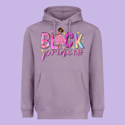 Black Princess Black Girl Heavyweight Hoodie Designed By Nancycooperartshop