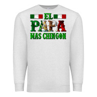 Oatmeal Heather El Papa Mas Chingon Mexican Premium Sweatshirt - LillyAllenDesigns