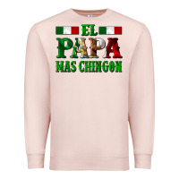 Pale Pink El Papa Mas Chingon Mexican Premium Sweatshirt - LillyAllenDesigns