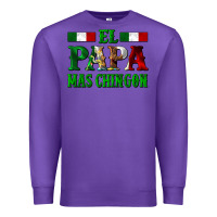 Purple El Papa Mas Chingon Mexican Premium Sweatshirt - LillyAllenDesigns