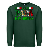 Sports Green El Papa Mas Chingon Mexican Premium Sweatshirt - LillyAllenDesigns