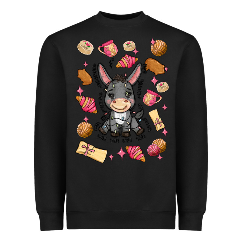 Mi Donkey Mexican Concha Heavyweight Sweatshirt by MaliasSmallBusiness | Teevron