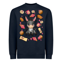 Navy mi donkey mexican concha Heavyweight Sweatshirt - MaliasSmallBusiness