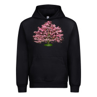 Black Flowering Dogwood Tree Urban Hoodie - LillyAllenDesigns