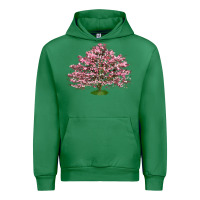 Emerald Flowering Dogwood Tree Urban Hoodie - LillyAllenDesigns