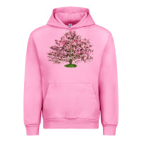 Fuchsia Pink Flowering Dogwood Tree Urban Hoodie - LillyAllenDesigns