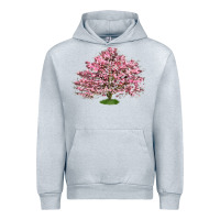 Heather Grey Flowering Dogwood Tree Urban Hoodie - LillyAllenDesigns