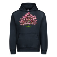 Navy Flowering Dogwood Tree Urban Hoodie - LillyAllenDesigns
