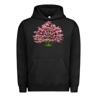 Pigment Black Flowering Dogwood Tree Urban Hoodie - LillyAllenDesigns