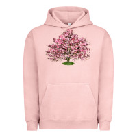 Pigment Salmon Flowering Dogwood Tree Urban Hoodie - LillyAllenDesigns