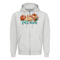 Dove Grey fall vibes Zipper Hoodie - AdoDesignShop