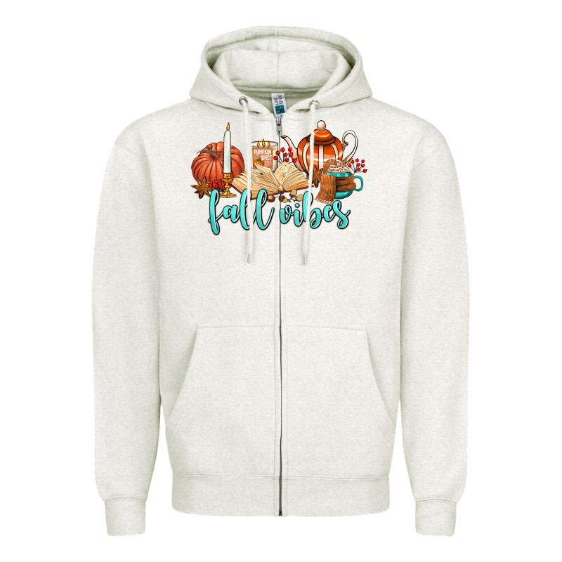 Fall Vibes Zipper Hoodie by AdoDesignShop | Teevron
