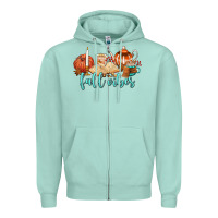 Seafoam fall vibes Zipper Hoodie - AdoDesignShop