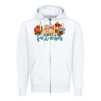 White fall vibes Zipper Hoodie - AdoDesignShop