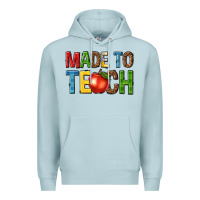 Blue Mist made to teach Premium Hoodie - NancyCooperArtShop