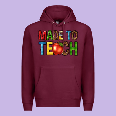 Made To Teach Premium Hoodie Designed By Nancycooperartshop