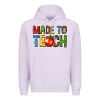 Lilac made to teach Premium Hoodie - NancyCooperArtShop