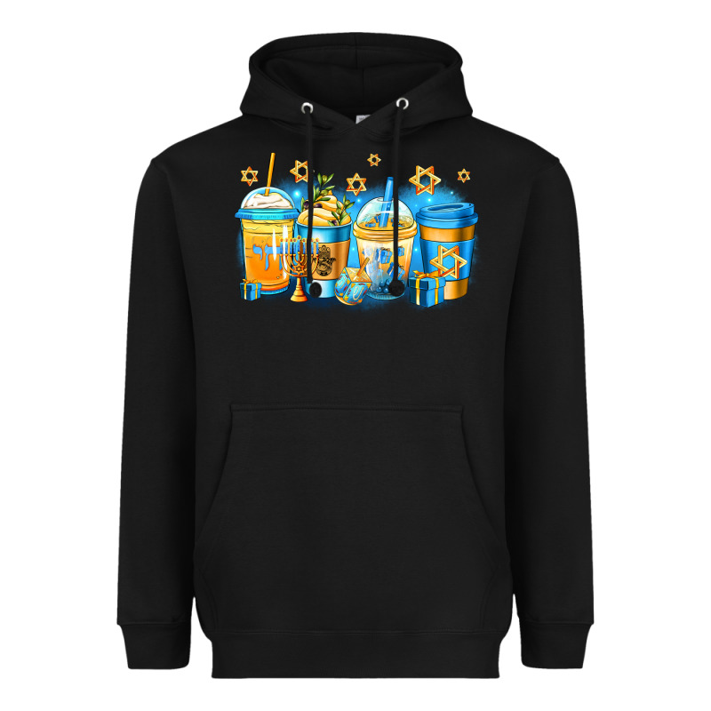 Hanukkah Coffee Heavyweight Hoodie by Jasminsmagicworld | Teevron