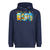 Navy hanukkah coffee Heavyweight Hoodie - Jasminsmagicworld